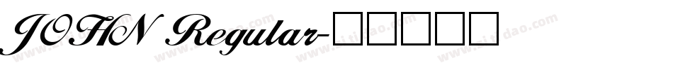 JOHN Regular字体转换